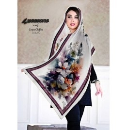 طرحة شيفون ديجيتال عصرية