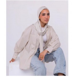 1- شيميز اوفر سايز كم منفوش