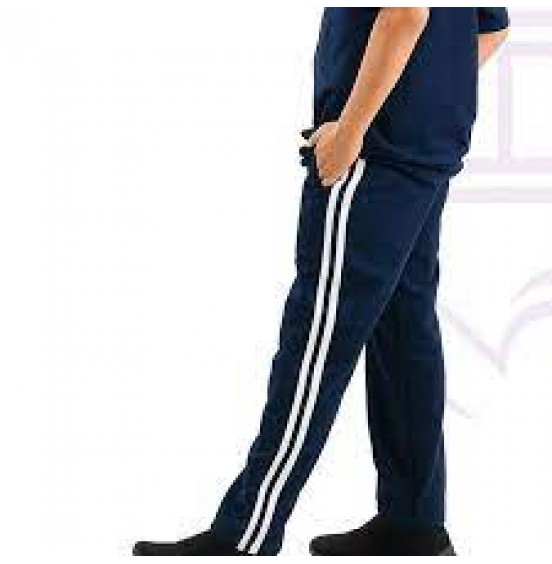 شروال كحلي بخطين أبيض